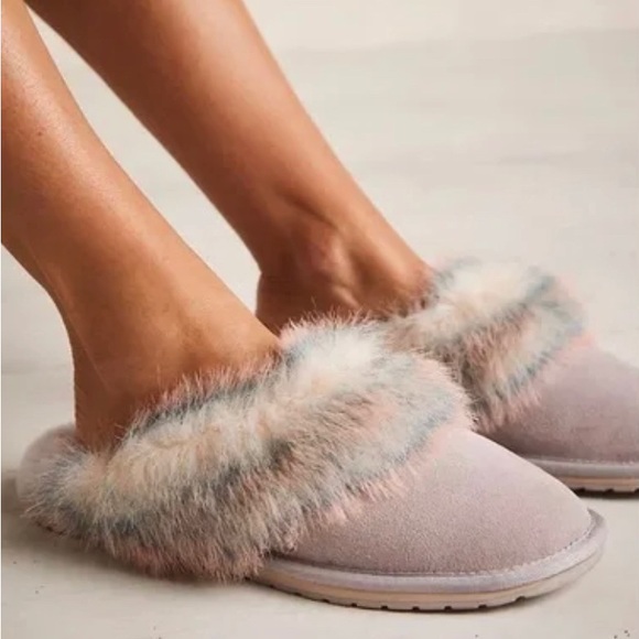 Free People x EMU Australia Jolie Lava Shearling Fur Slippers